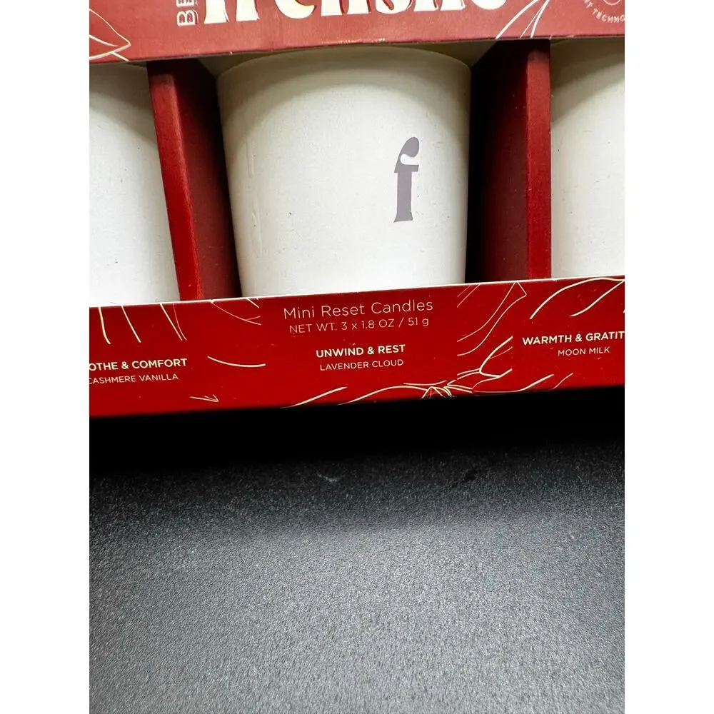 NWT Frenshe Candle Set of 3 Mini Candles 1.8oz Each- SMELL DIVINE
